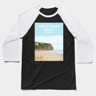 Porthtowan beach Cornwall. St Ives Bay. Cornish gift. Travel poster Baseball T-Shirt